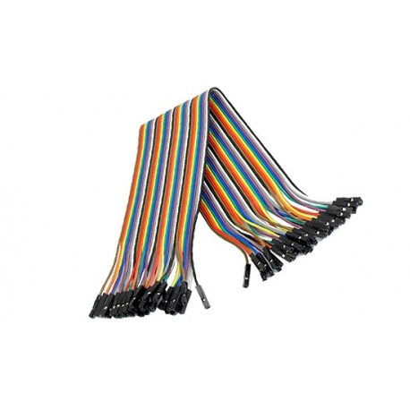 Jeu de 40 straps flexibles F-F (40 cm)  - 1