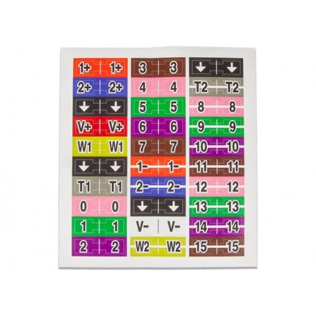 Etiquettes de marquage pour vos fils de mesure pour boitier "Analog Discovery 2" - Digilent