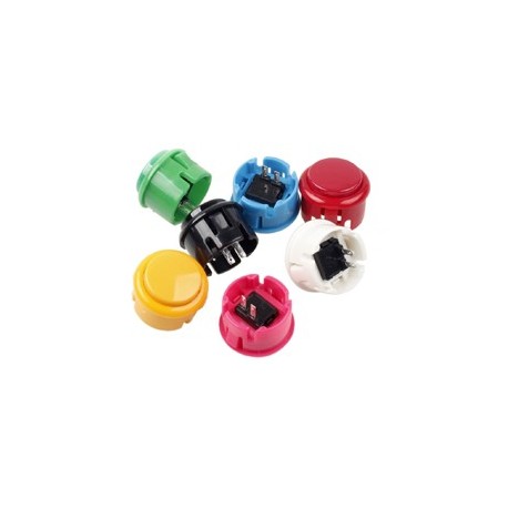 Bouton arcade 30 mm clipsable opaque