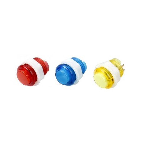 Bouton arcade 24 mm vissable lumineux