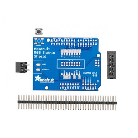 Détail de la platine Adafruit RGB Matrix Shield