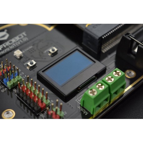 Détail de l'afficheur OLED de la platine micro: IoT DFROBOT MBT0012 pour carte micro:bit