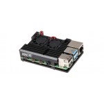 Boîtier dissipateur ventilé RB-AlucaseP4+07Fan pour Raspberry Pi 4
