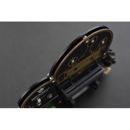 Vu de la plaque de protection arrière de la paltine micro:IoT