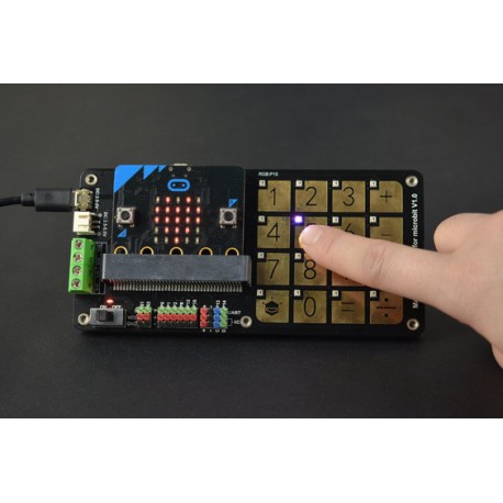 Exemple de mise en oeuvre (la carte micro:bit n'est pas livrée)