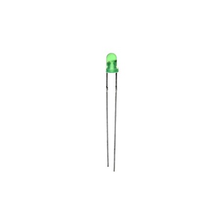 Led verte diffusante 3mm  - 1
