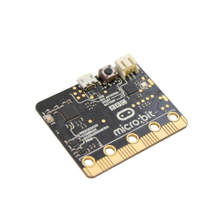 Vue de côté de la carte micro:bit