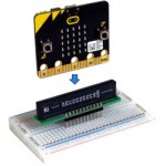 Sens d'insertion de la carte micro:bit sur le connecteur