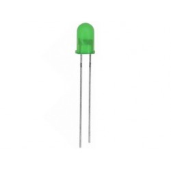 Led verte diffusante 5mm  - 1