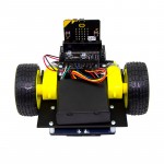 Vue avant de la base robotique Buggy suiveur de ligne Kitronik 5638 pour micro:bit