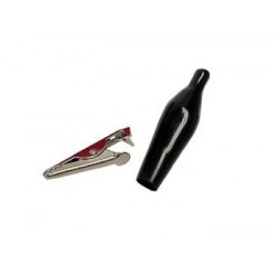 Pince crocodile 27 mm à souder - noir  - 1