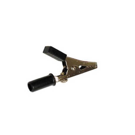 Pince crocodile 55 mm avec vis - noir  - 1