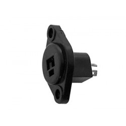 Fiche DIN 2 broches femelle châssis  - 1