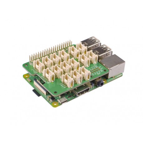 La platine Grove Base Hat sur une carte Raspberry Pi