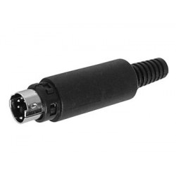 Connecteur mini-DIN mâle 6 broches  - 1