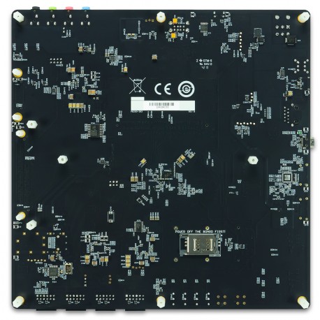 Vue de dessous de la carte de développement Genesys ZU-3EG: Zynq Ultrascale+ MPSoC