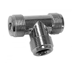 Adaptateur N femelle - 2x N femelles  - 1