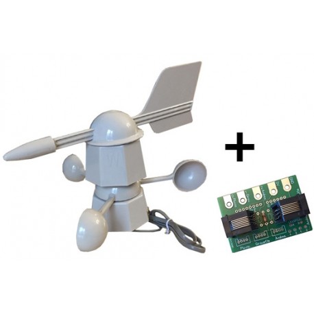 Anémomètre/girouette avec interface Grove PACK-GR007