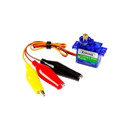 Servomoteur Kitronik 25105 avec sorties sur pinces crocodiles pour micro:bit