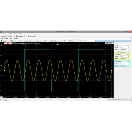 Exemple 3 d'utilisation de WaveForms