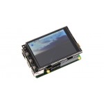 Exemple de l'afficheur graphique 3,2" RB-TFT3.2V2 montée sur une Raspberry Pi
