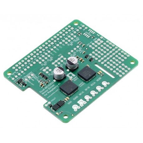 Vue de côté du shield Dual MC33926 Motor Driver