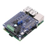 Platine A-Star 32U4 Robot Controller LV + Rasperry (vue de côté)