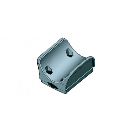 Modélisation 3D de la poignée de porte mains libres une fois assemblée