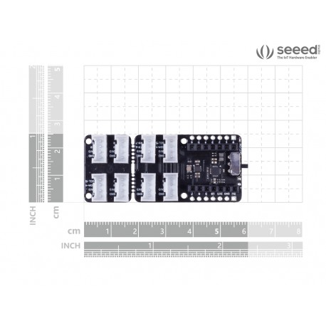 Dimensions du module Shield Grove pour Seeeduino XIAO