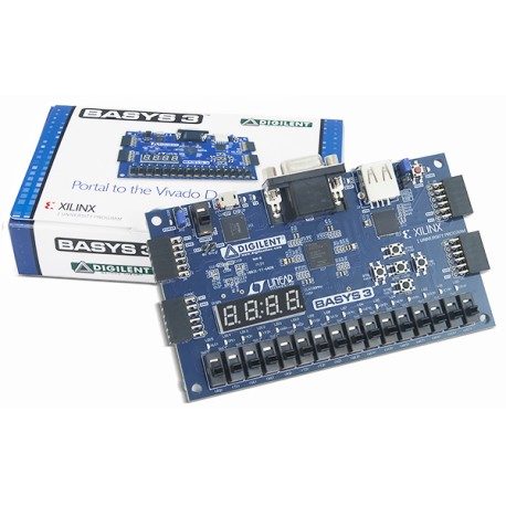 La platine Basys 3 dans son emballage