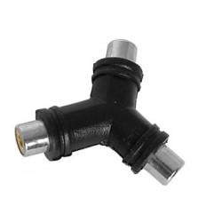 Adaptateur 2 x RCA femelles - RCA femelle  - 1