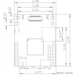 Dimensions de l'OpenMV Cam M7