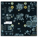 Vue du dessous de la carte de développement FPGA Artix-7 au format PC / 104