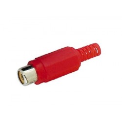 Connecteur RCA femelle (rouge)  - 1