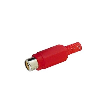 Connecteur RCA femelle (rouge)  - 1