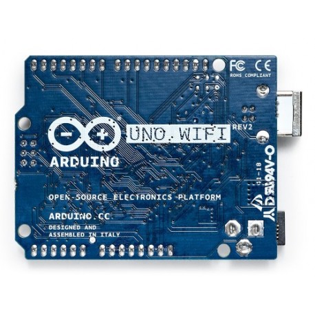 Vue arrière de la carte arduino Wifi
