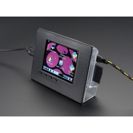 Exemple d'utilisation du boitier pour Raspberry Pi 2B et afficheur