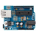 Ethernet shield (en kit) pour Arduino® en vue de dessus