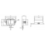 Dimensions du capteur de distance LiDAR TF02 Pro