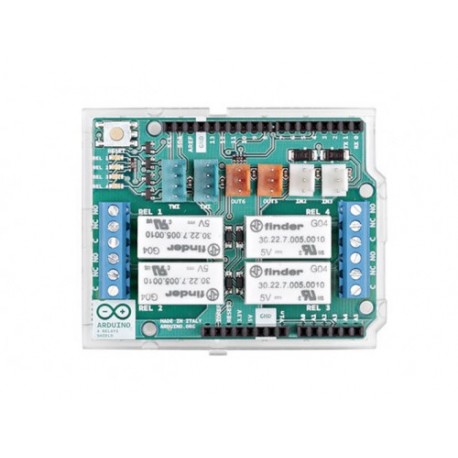 Face avant du Shield 4 relais A000110 pour Arduino®