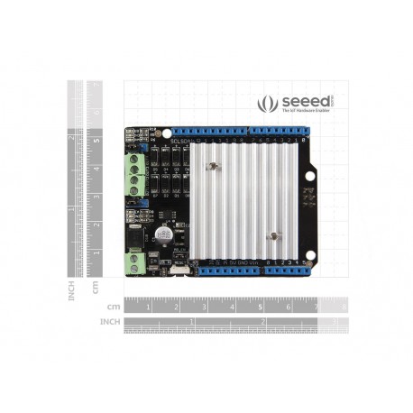 Dimensions de la platine Motor Shield V2.0 105030001