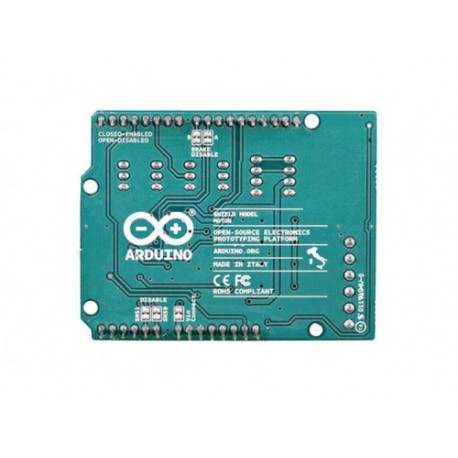 Vue arrière de l'arduino Motor Shield Rev3 A000079