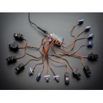 Exemple d'utilisation de la platine Shield I2C pour 16 servos ADA1411