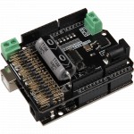 Exemple d'utilisation avec une carte Arduino® du shield commande 16 servomoteurs Motorino