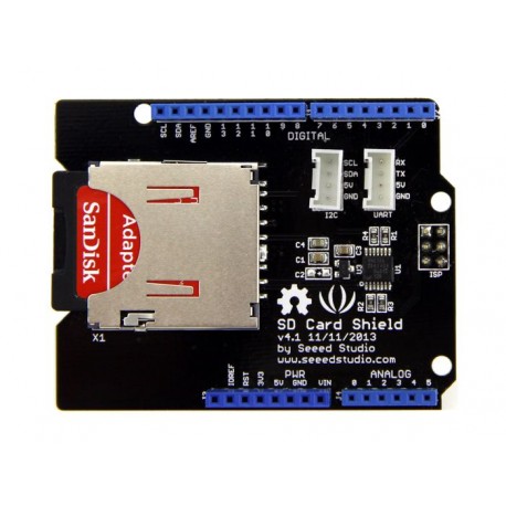 Vue de dessus du Shield carte SD V4 103030005