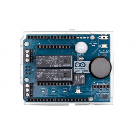 Vue de dessus de la platine Lucky Shield pour Arduino®