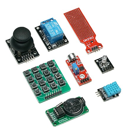 Détail de certains des modules du pack composants Expert pour carte Arduino®