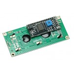 Détail d l'afficheur LCD et de sa platine de pilotage I2C