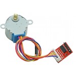 Détail du moteur pas-à-pas et de sa platine de commande