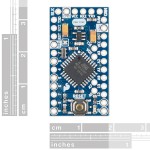 Dimensions du module Pro Mini 5 V - 16 MHz compatible Arduino®